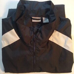 IZOD XPG L Men's performance golf vest  black & tan/cream/beige